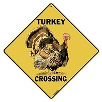 Turkey Crossing sign