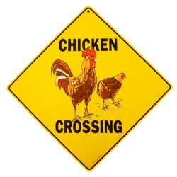 chicken crossing sign
