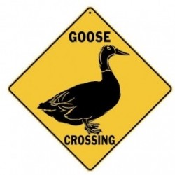 Goose Crossing sign