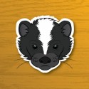 Skunk face illustration