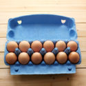 carton of eggs on table